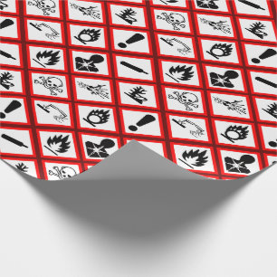 Papier Cadeau Avertissements sur les dangers de l'Osha