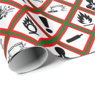 Papier Cadeau Avertissements sur les dangers de l'Osha