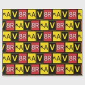 Papier Cadeau Aviateur - AV8R - (Plat)