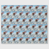 Papier Cadeau Aviateur Souris Piloter un avion en papier (Plat)