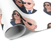 Papier Cadeau Aviateurs Joe et Kamala (Coin rond)