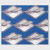 Papier Cadeau Avion à réaction (Plat)