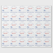 Papier Cadeau Avion adorable Comment le temps vole premier anniv (Plat)