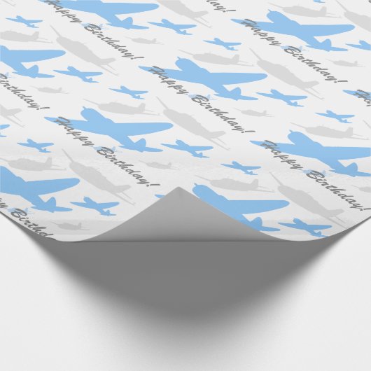 Papier Cadeau Avion antique (Coin)