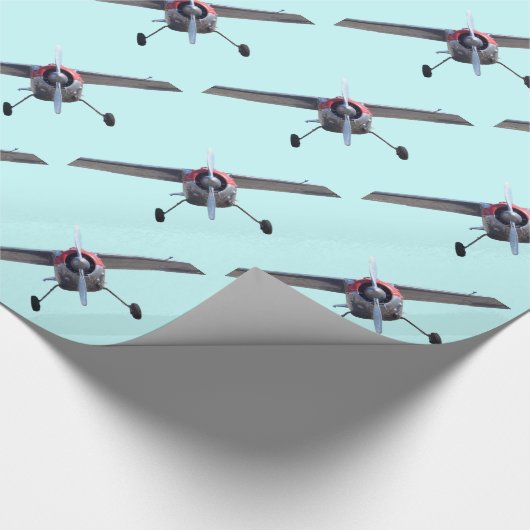 Papier Cadeau Avion d'appui vertical (Coin)