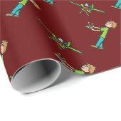 Papier Cadeau Avion de modèle RC (Coin rond)