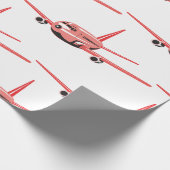 Papier Cadeau Avion rose (Coin)