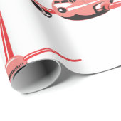 Papier Cadeau Avion rose (Coin rond)