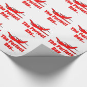 Papier Cadeau Avion rouge (Coin)
