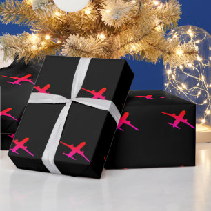 Papier Cadeau Avion volant Aviation Aviateur