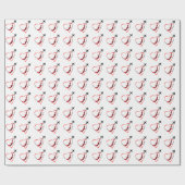 Papier Cadeau Avion Volant Coeur ILove Mon Pilote Amusant Annive (Plat)