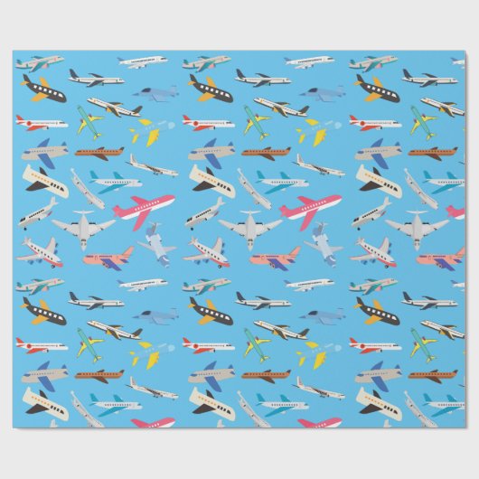 Papier Cadeau Avions (Plat)