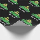 Papier Cadeau Avo-car-do Drôle Avocado Puns Dark BG (Coin)