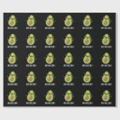 Papier Cadeau Avo Nice Day Funny Avocado Pun Dark BG (Plat)