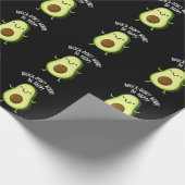 Papier Cadeau Avoca-don't Worry Be Happy Avocado Pun Dark BG (Coin)