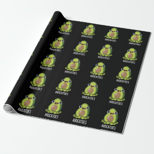 Papier Cadeau Avoca-toes Blagues drôles sur l'avocat Fond sombre
