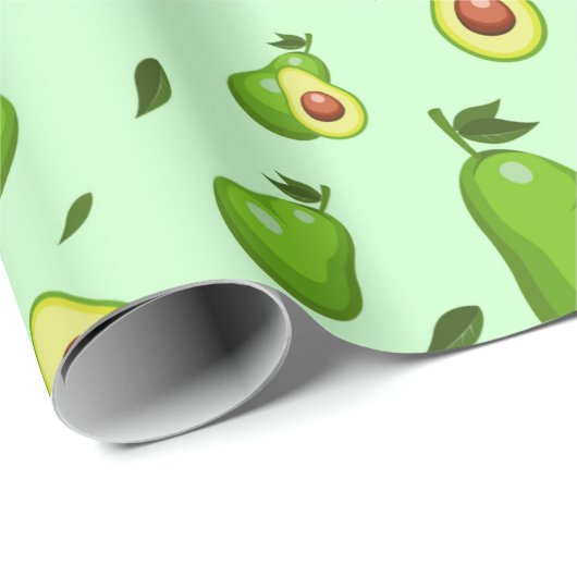 Papier Cadeau Avocado (Coin rond)
