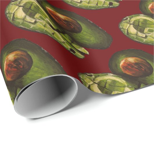 Papier cadeau Avocado (Coin rond)