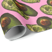 Papier cadeau Avocado (Coin rond)