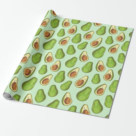 Papier Cadeau Avocado (Déroulé)