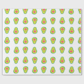 Papier Cadeau Avocado Hearts tendance (Plat)