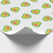 Papier Cadeau Avocado Hearts tendance (Coin)