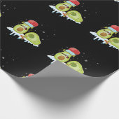 Papier Cadeau Avocado Joyeux Noël Vega Pajama Santa Hat Fun (Coin)
