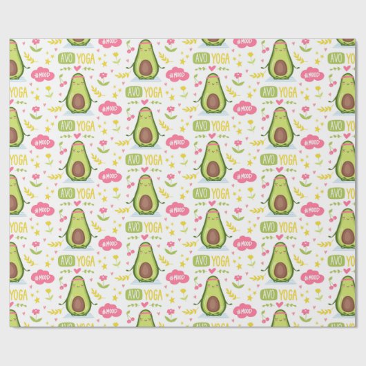 Papier Cadeau Avocado Wrapping Paper (Plat)