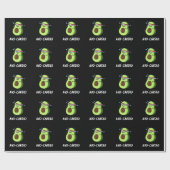 Papier Cadeau Avocardio Funny Excercise Avocado Pun Dark BG (Plat)