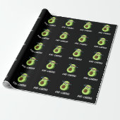 Papier Cadeau Avocardio Funny Excercise Avocado Pun Dark BG (Déroulé)