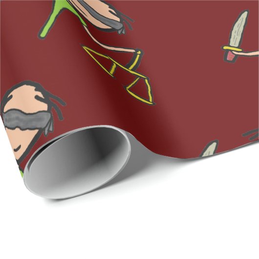 Papier Cadeau Avocat (Coin rond)