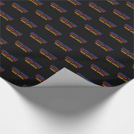 Papier Cadeau Avocat drôle Les bons avocats ne perdent jamais ap (Coin)