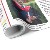 Papier Cadeau Avocat Graduation Newspaper College Unique (Coin rond)