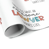 Papier Cadeau Avocat | Procureur | Awesome Avocat Drôle (Coin rond)