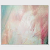 Papier Cadeau Avoir et pinceau rose (Plat)