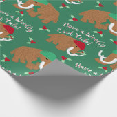 Papier Cadeau Avoir un Cool laineux Yule Wooly Mammoh Motif (Coin)