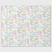 Papier Cadeau Avril, 28 Anniversaire Cadeau Papier (Plat)