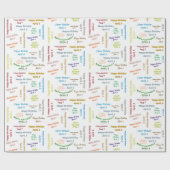 Papier Cadeau Avril, 6 Anniversaire Cadeau Papier (Plat)