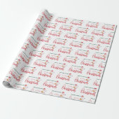 Papier Cadeau Awesome Caregiver Christmas Wrapping Paper (Déroulé)