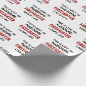 Papier Cadeau Awesome pompier Funny pompier (Coin)