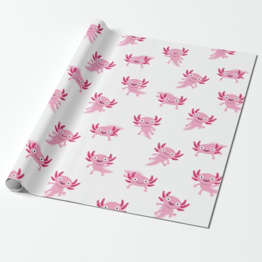 Papier Cadeau Axolotl (Déroulé)