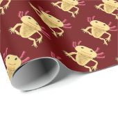 Papier Cadeau Axolotl (Coin rond)