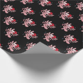 Papier Cadeau Axolotl canne de Noël (Coin)