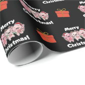 Papier Cadeau Axolotl Christmas Cute Axolotls (Coin rond)