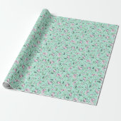 Papier Cadeau Axolotl en vert (Déroulé)
