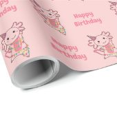 Papier Cadeau Axolotl Vous Souhaite Bon Anniversaire Axolotls (Coin rond)
