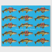 Papier Cadeau "Ayez un Jolly Walleye Christmas" Papier à envelop (Plat)
