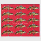 Papier Cadeau "Ayez un Jolly Walleye Christmas" Papier à envelop (Plat)