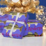 Papier Cadeau "Ayez un Jolly Walleye Christmas" Walleye Pike<br><div class="desc">Quel joyeux papier cadeau de Noël doré jaune pour le pêcheur de votre famille.</div>