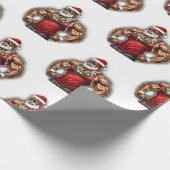 Papier Cadeau Ayez Un Melanin Noël Noir Père Noël (Coin)